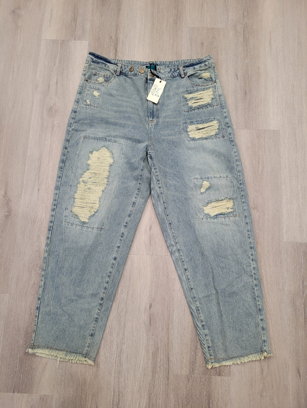 Cottagecore NWT Jaded Gypsy Women's Forever Love Jeans Blue L/XL